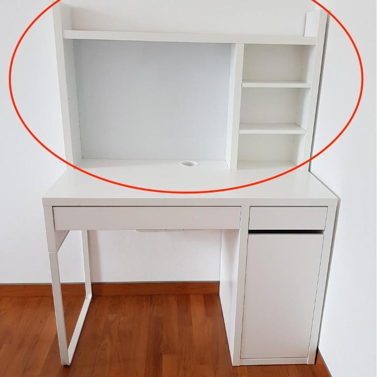 Ikea micke shop desk with shelves