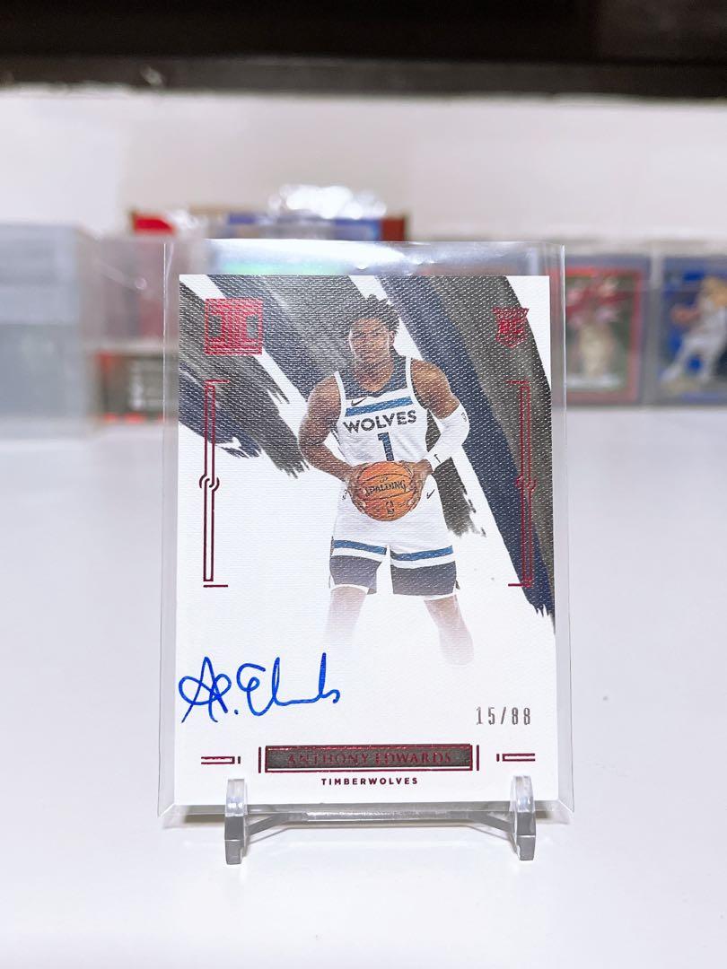 Nba panini impeccable Anthony Edwards on card auto, Hobbies & Toys 