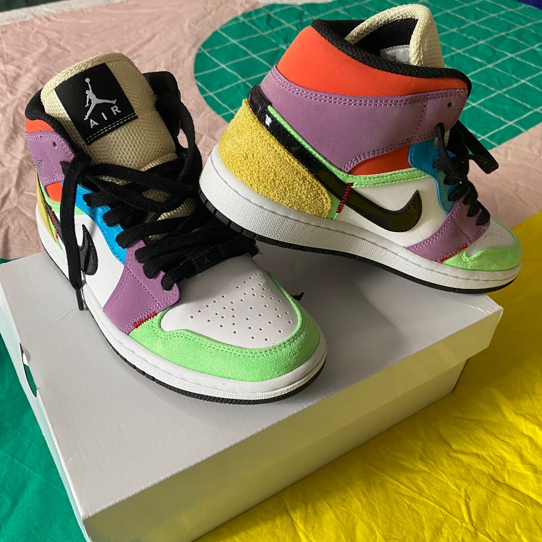 colourful jordans 1