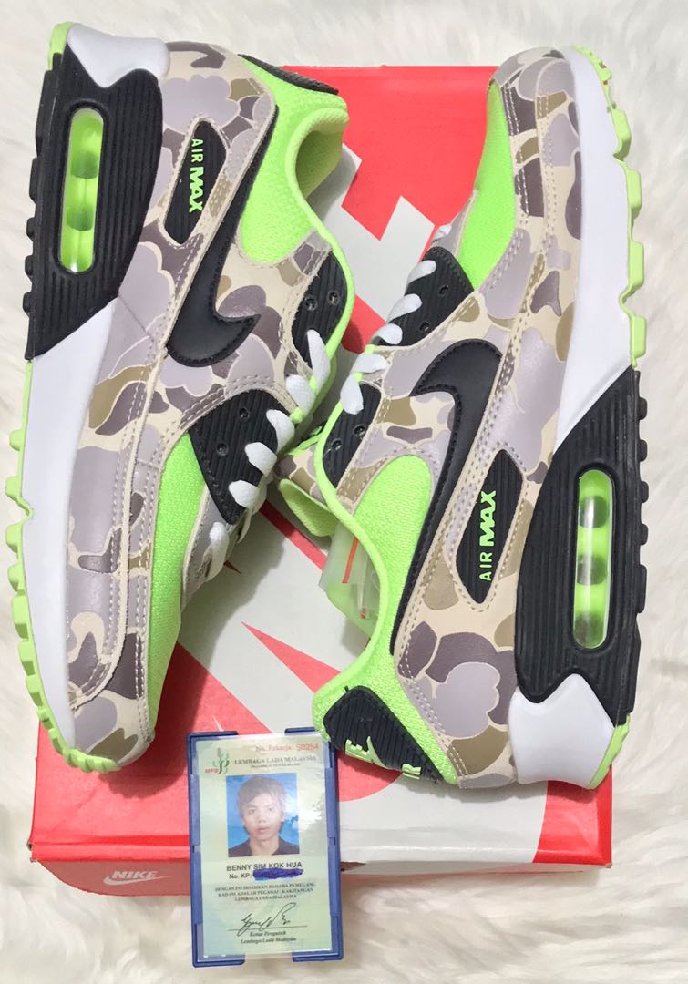 nike air max 90 camo green