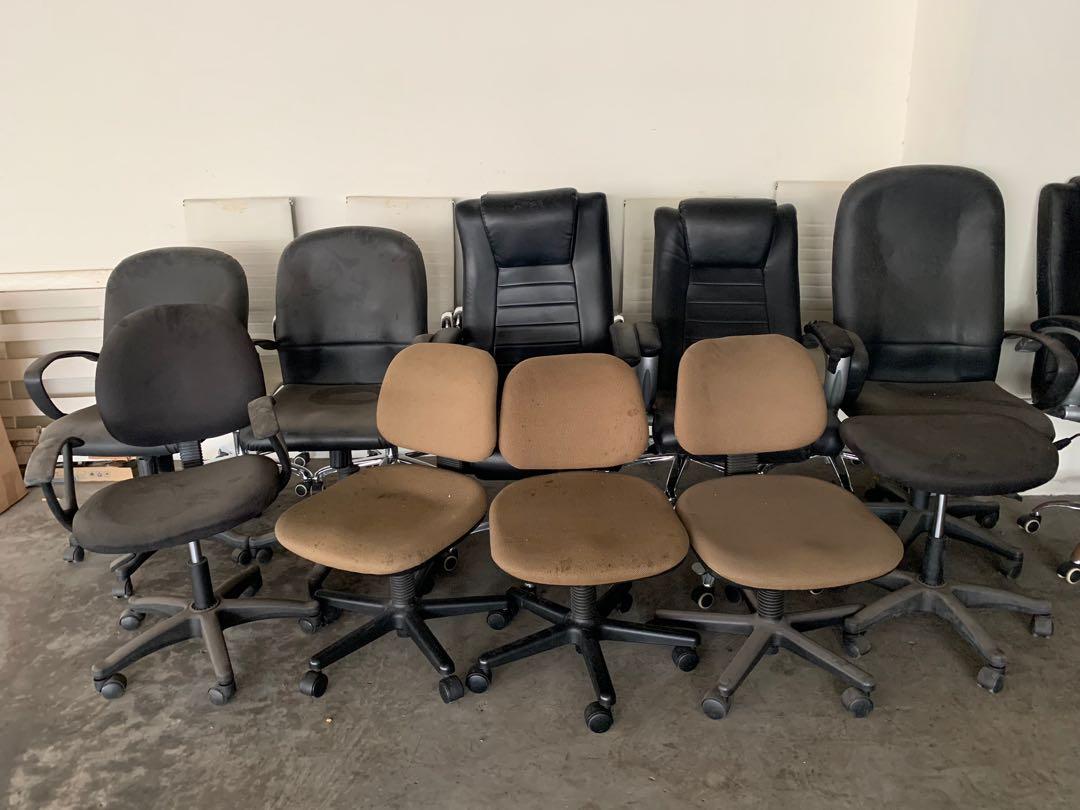 Old Office Chairs, Furniture & Home Living, Furniture, Chairs on Carousell
