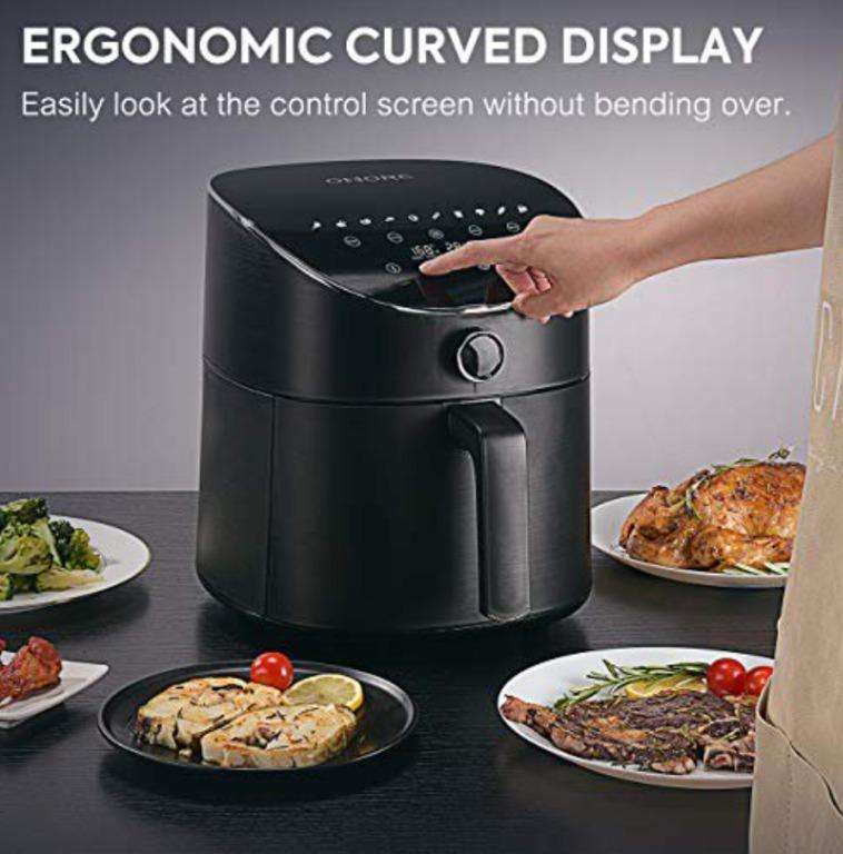 OMORC Air Fryer, 6 Quart, 1800W, TV & Home Appliances, Kitchen