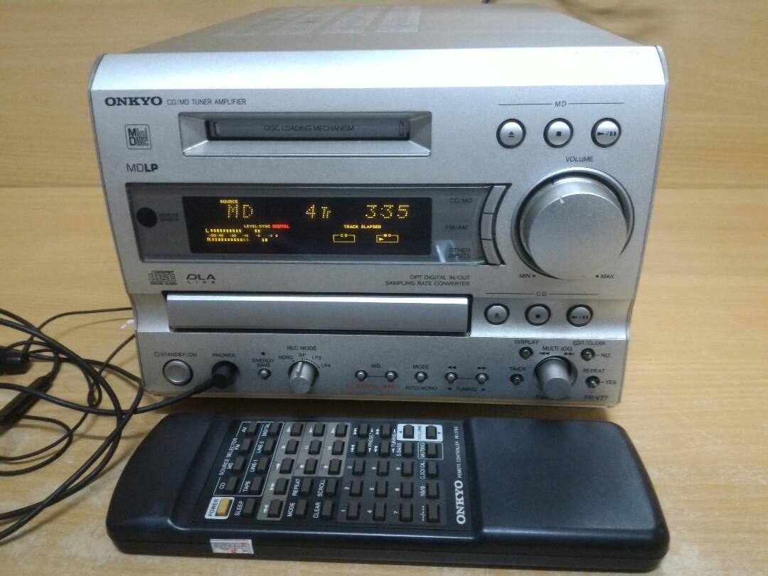 再來機皇onkyo fr-v77 cd/md tuner, 音響器材, 音樂播放裝置MP3及CD