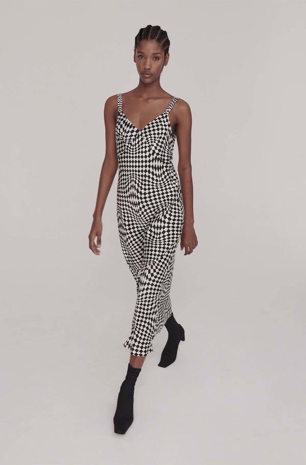 silk laundry deco slip dress Deco Ruched Dress The Harmonic