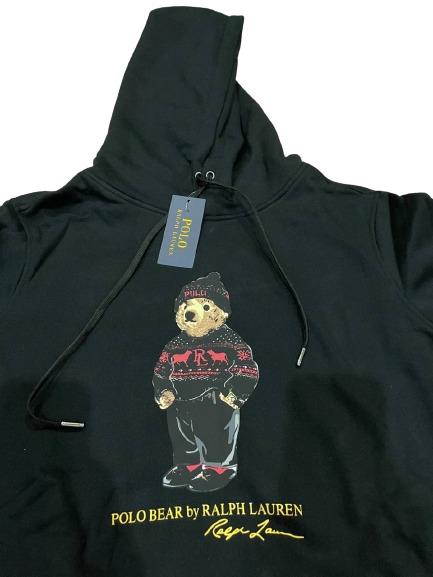 ?POLO RALPH LAUREN Lunar New Year Polo Bear Hooded Sweatshirt - Black,  Men's Fashion, Tops & Sets, Tshirts & Polo Shirts on Carousell