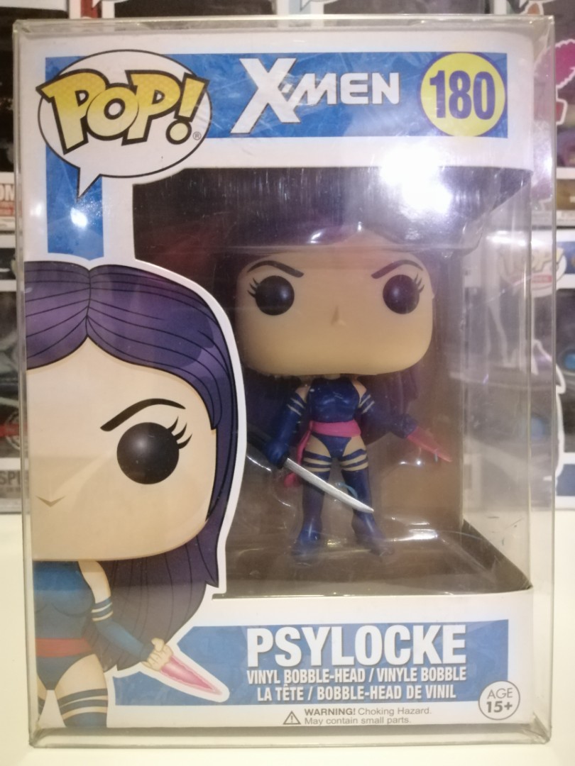 Psylocke XMen Funko Pop! Authentic with Protector, Hobbies & Toys
