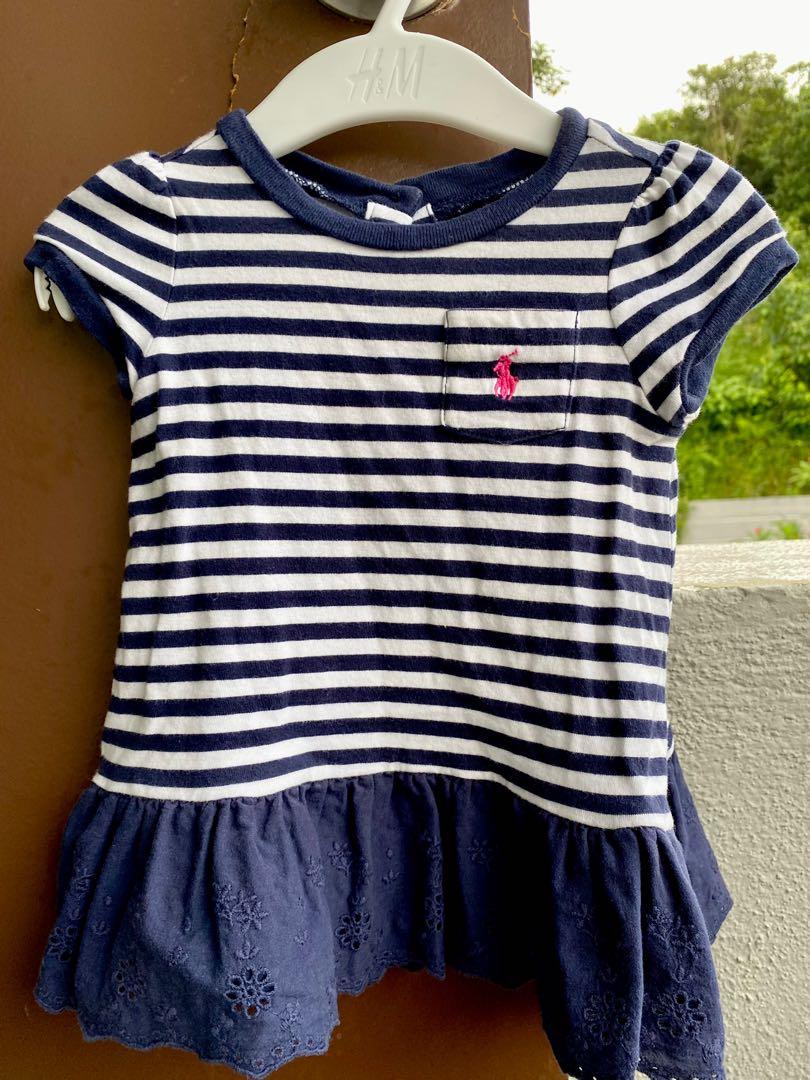 Ralph Lauren Blue Stripe Dress for Baby, Babies & Kids, Babies & Kids  Fashion on Carousell