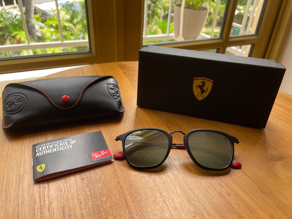 Ray-Ban RB2448NM Scuderia Ferrari Collection, Men's Fashion, Watches &  Accessories, Sunglasses & Eyewear on Carousell