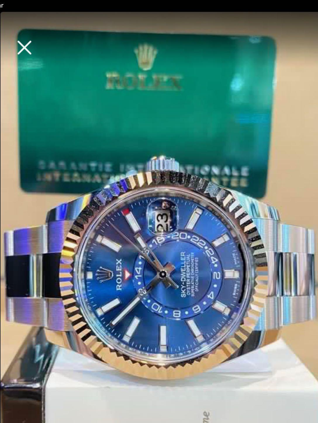 Rolex sky dweller discount blue dial for sale