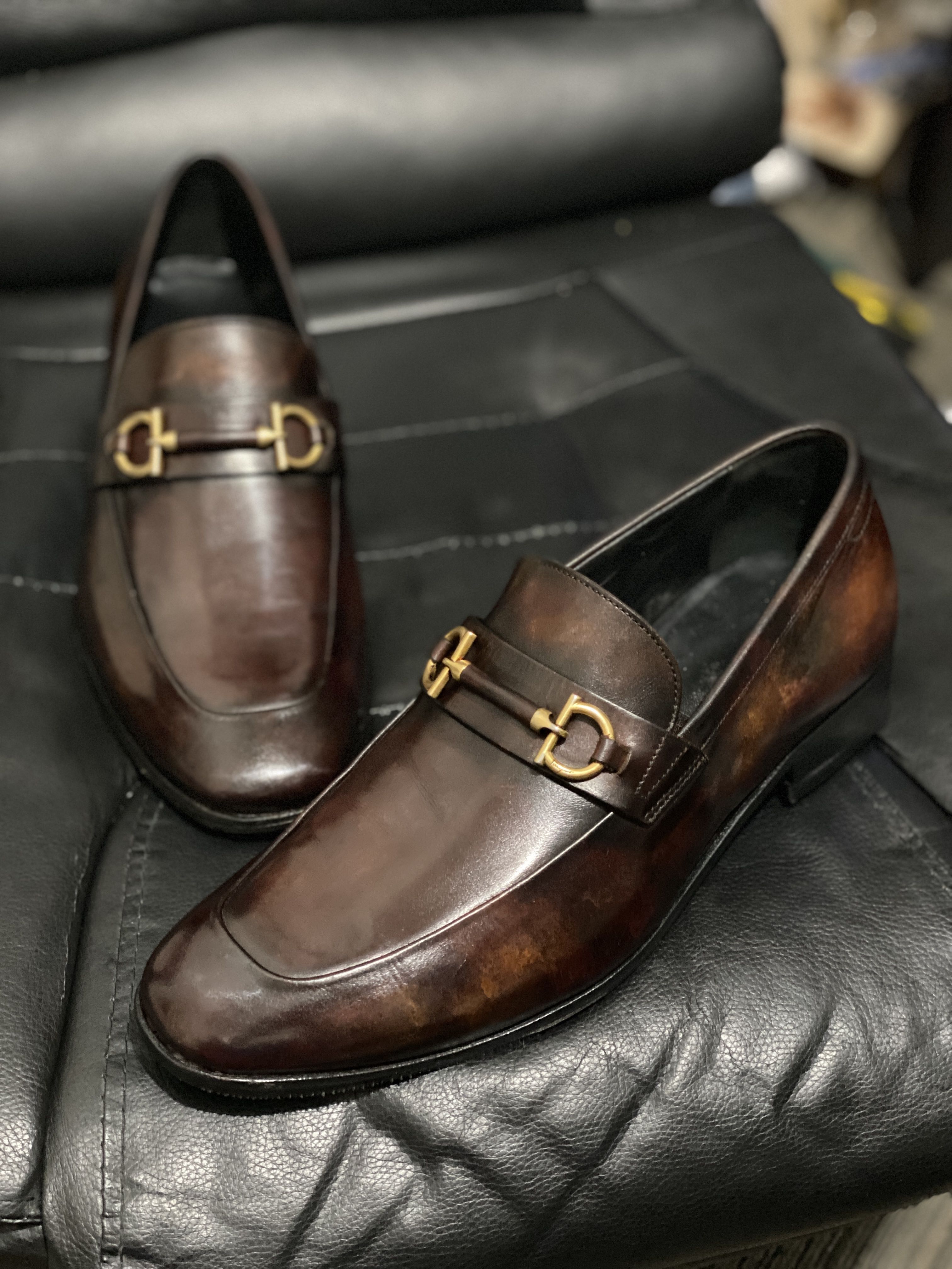 SALE! Salvatore Ferragamo Classic Horsebit Loafers 6.5 EEE US custom ...