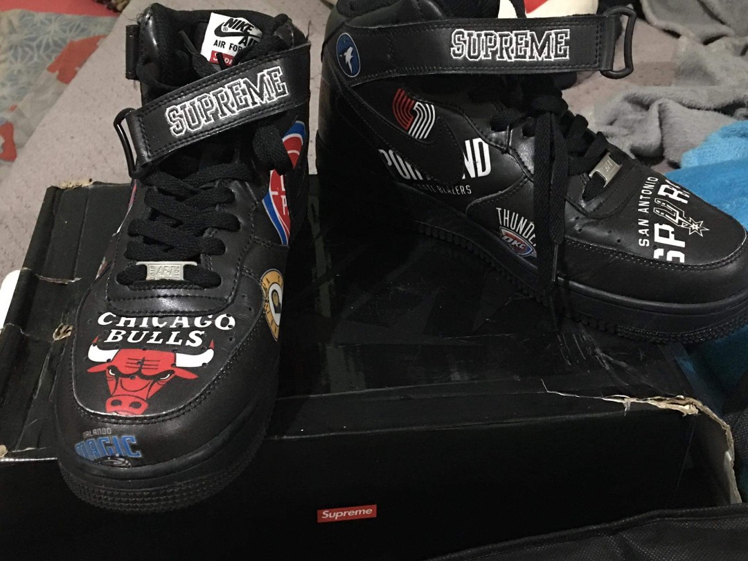 nike air force 1 mid supreme nba