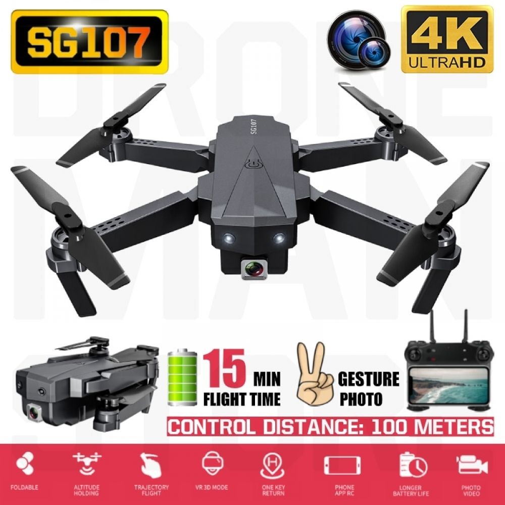 SG107 RC Mini Foldable Mini Drones with HD Camera 4K WIFI FPV