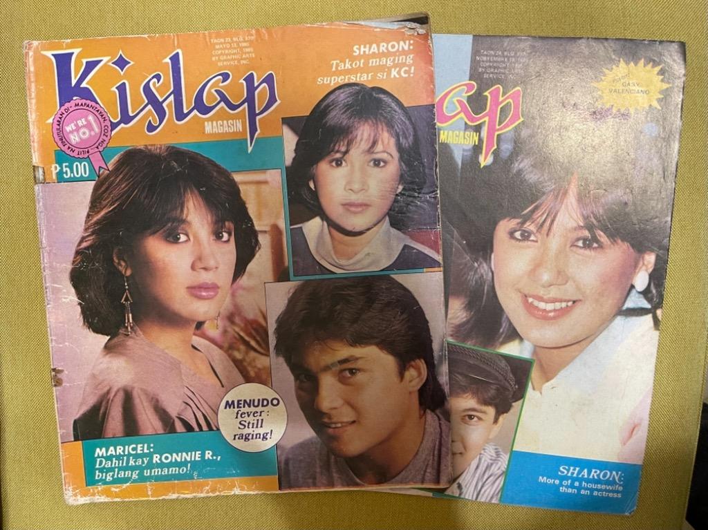 Sharon Cuneta Kislap Magazines 1985 - 2pcs (Category: Magazines) located in Quezon City. Submitted by kulturang_pilipino (Listing ID 1133237078, Image 1). Description: 2 Sharon Cuneta Kislap Magazines from 1985 Please see photos for sample pages. Payment through Gcash or BDO only. Shipping shouldered by buyer. Thank you..