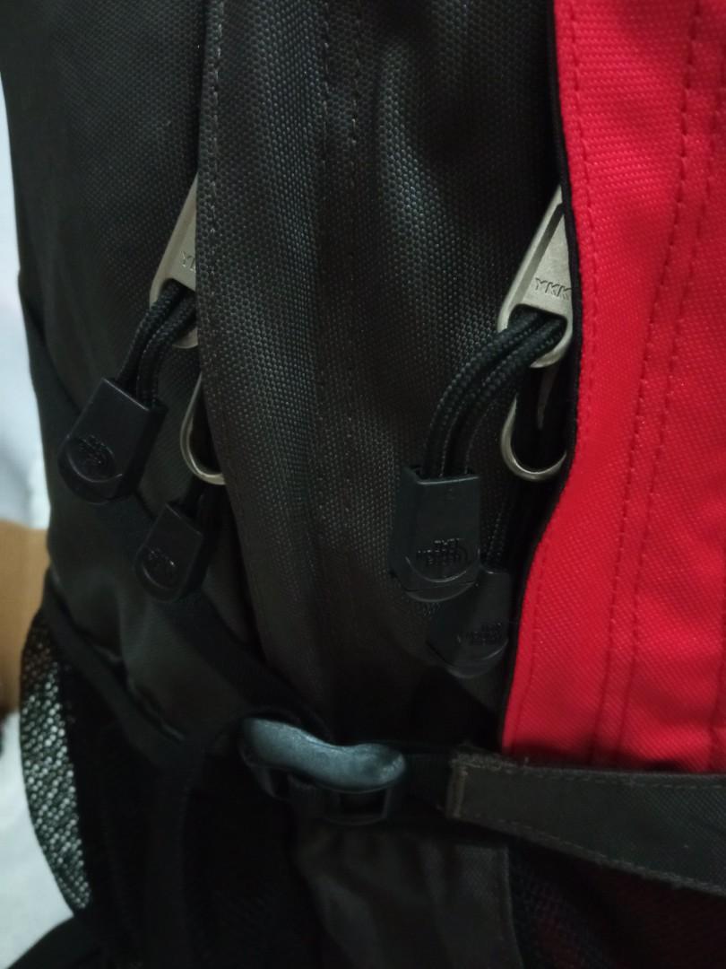north face red backpack