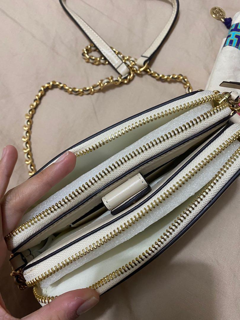 Tory Burch Fleming Double Zip Mini Bag, Women's Fashion, Bags & Wallets