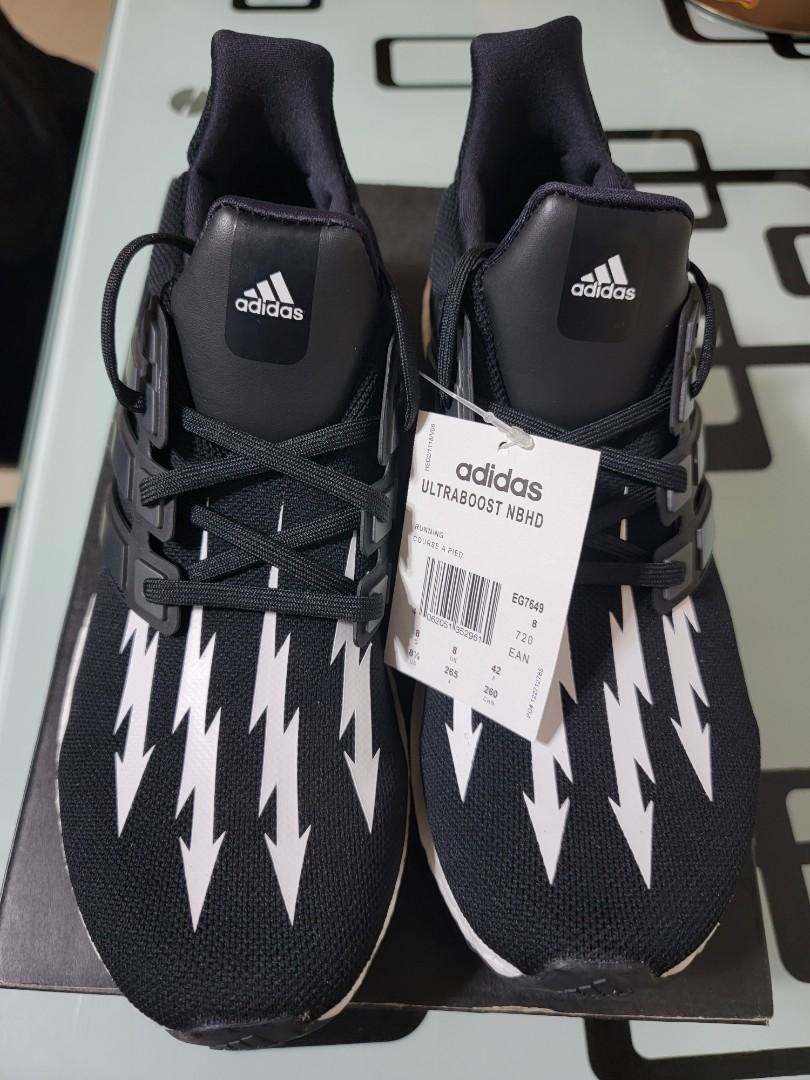 Ultraboost nbhd Neighborhood adidas ub 黑色閃電紋, 男裝, 鞋, 波鞋- Carousell