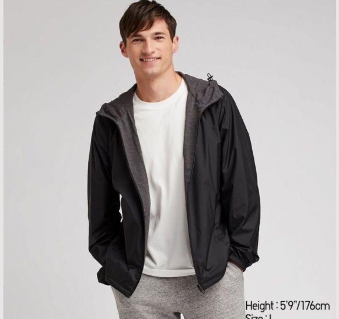 UNIQLO Black Reversible Jersey Lined Waterproof Parka Women s Fashion Coats Jackets and Outerwear on Carousell