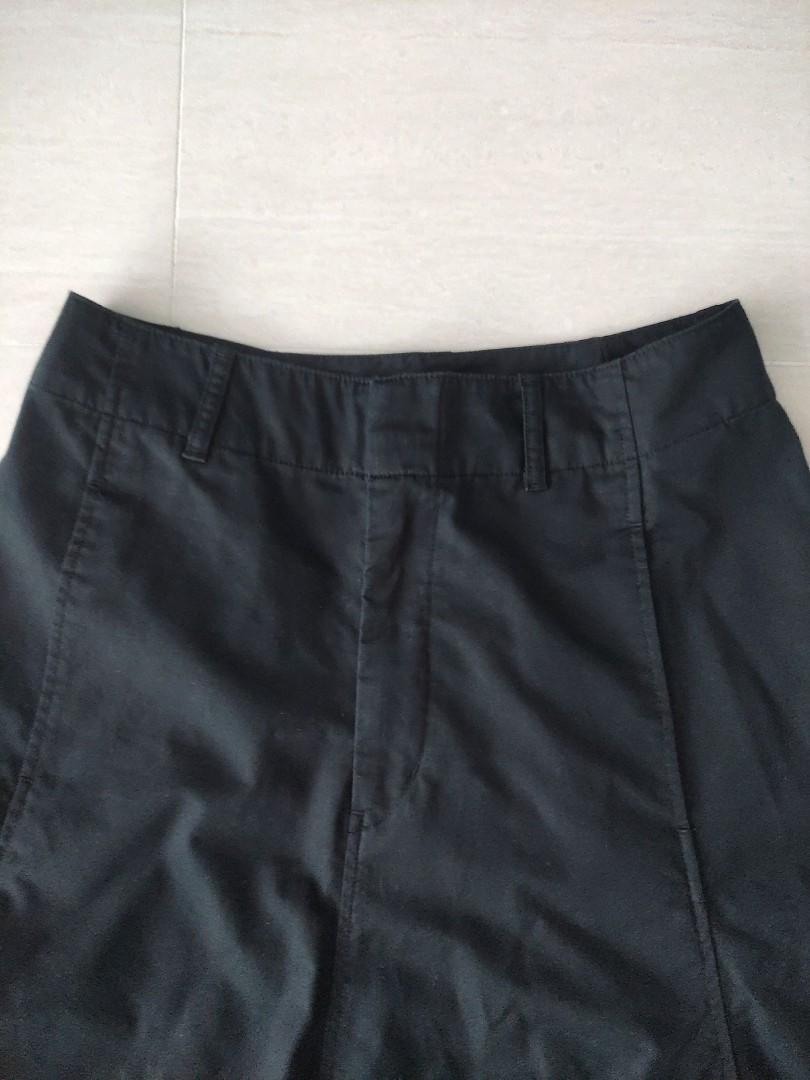 Uniqlo  Skirts  Uniqlo U Rare Cotton Twill Belted Midi Skirt Black   Poshmark