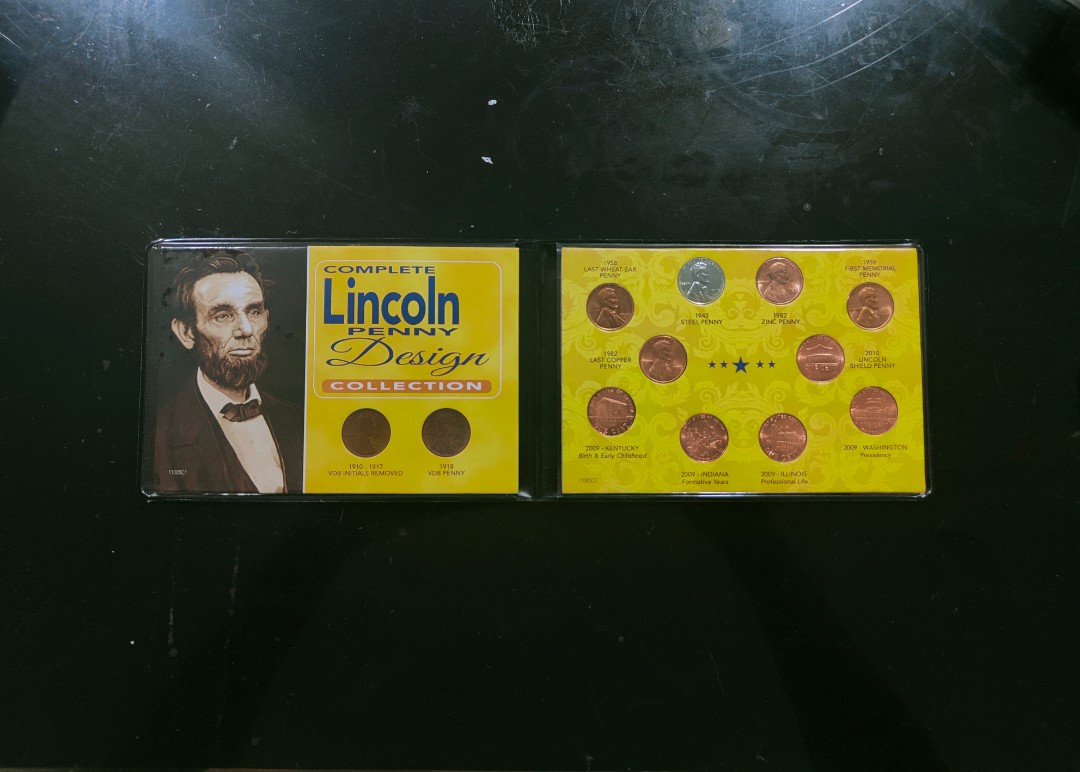 US Complete Lincoln Penny Design Collection Coin Set(3), Hobbies & Toys