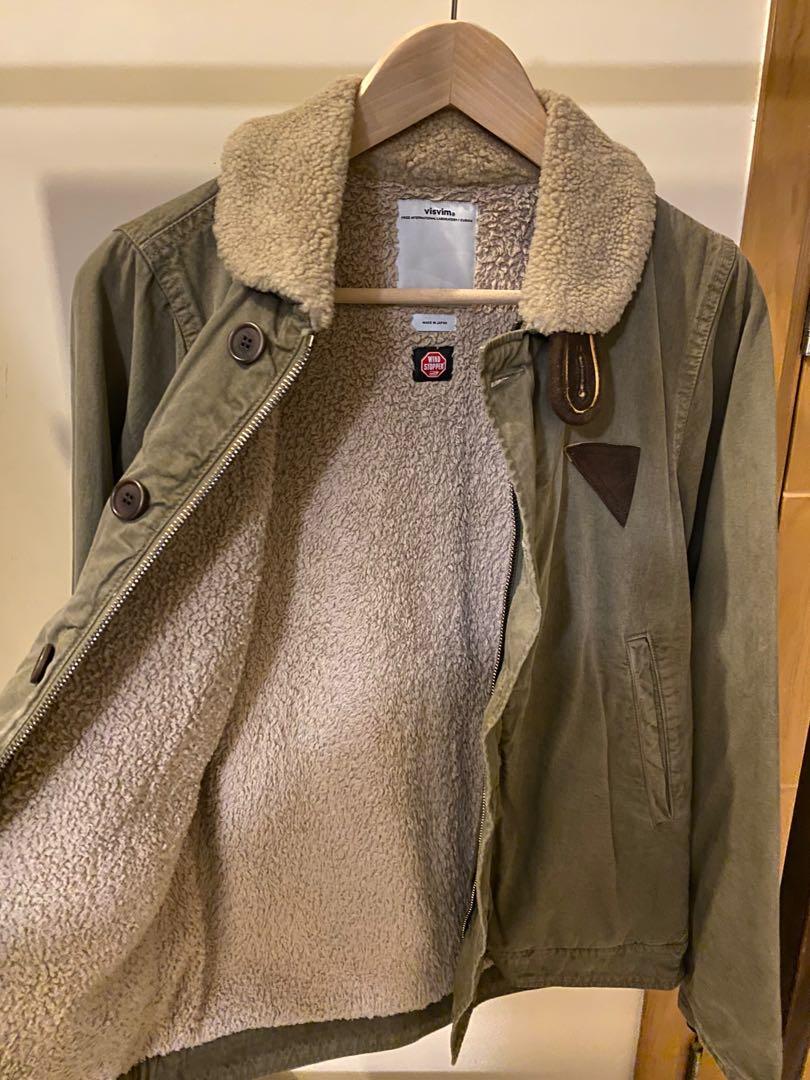 visvim 14aw Spot item Deckhand JKT Size Olive, 名牌, 服裝- Carousell