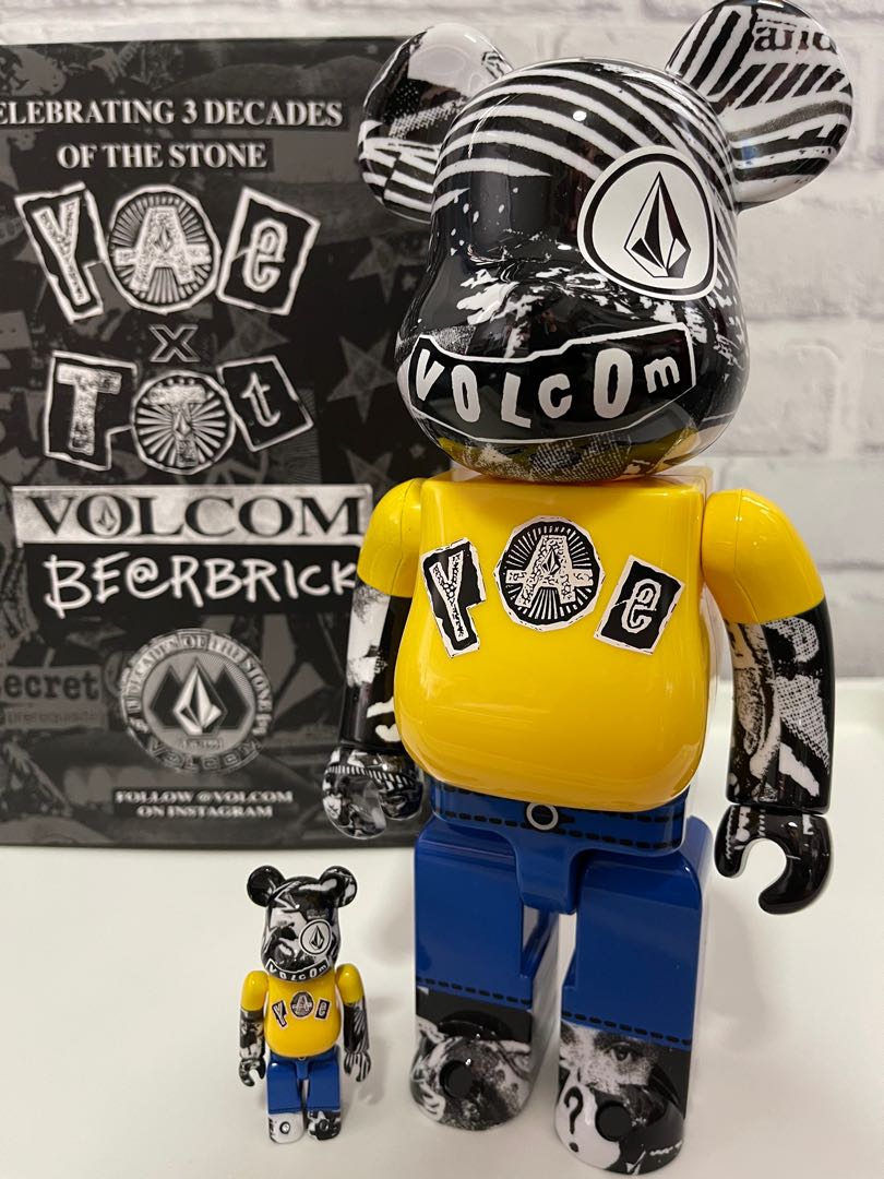 Volcom 400%100% Bearbrick, Hobbies & Toys, Toys & Games on Carousell