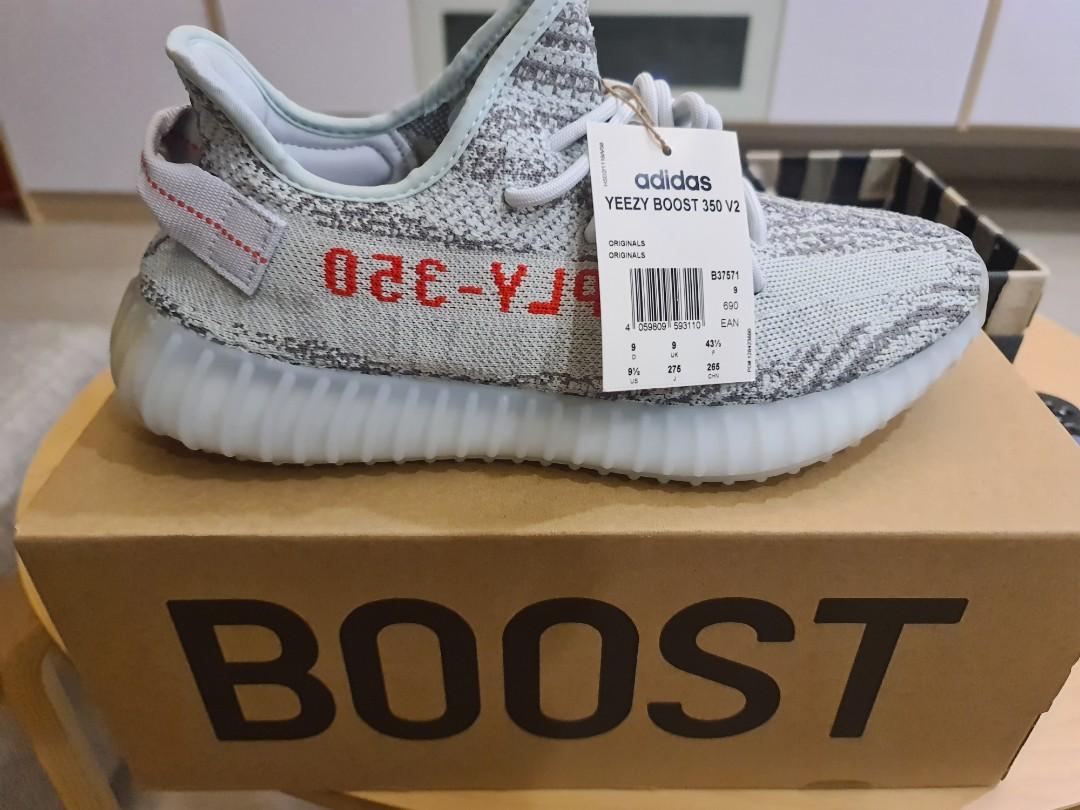 Yeezy Boost 350 V2 Blue tint, Men's Fashion, Footwear, Sneakers on Carousell
