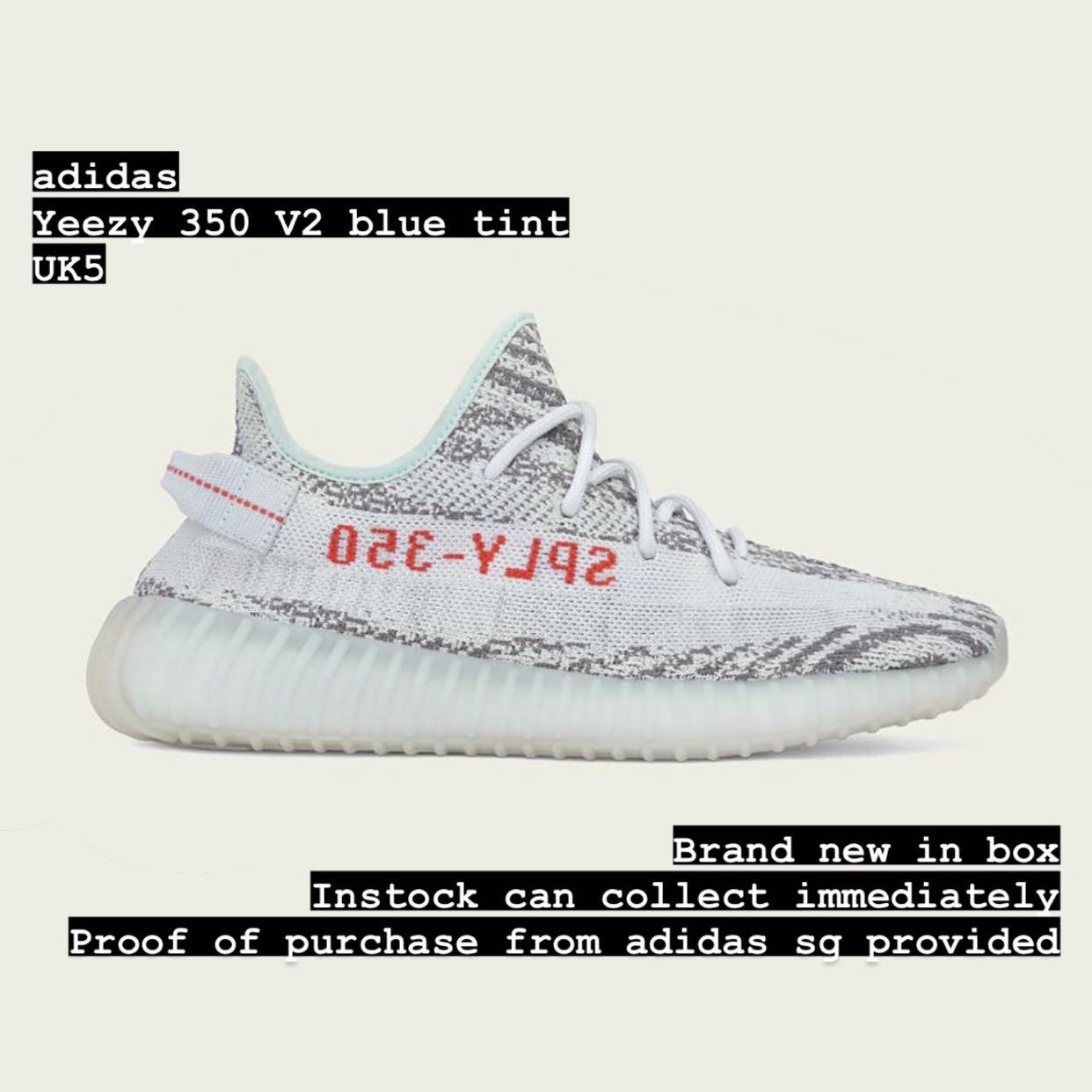 Yeezy Boost 350 V2 Blue Tint UK5 instock Women s Fashion