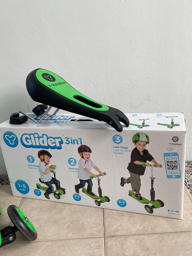 Yvolution Glider 3in1 Kids scooter, Sports Equipment, Sports & Games