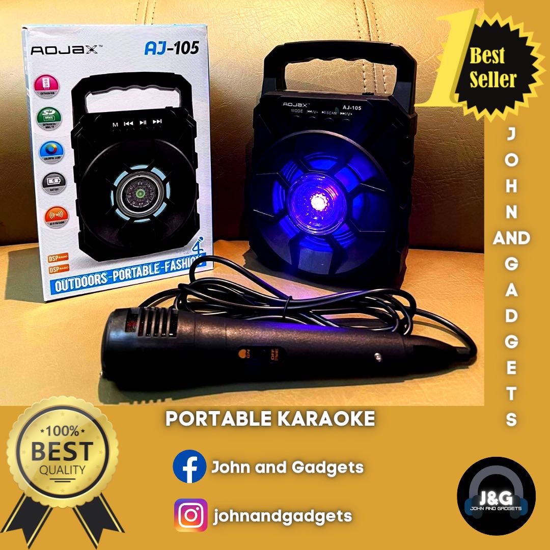 100 HIGH QUALITY PORTABLE KARAOKE WITH MICROPHONE MINI KARAOKE WITH
