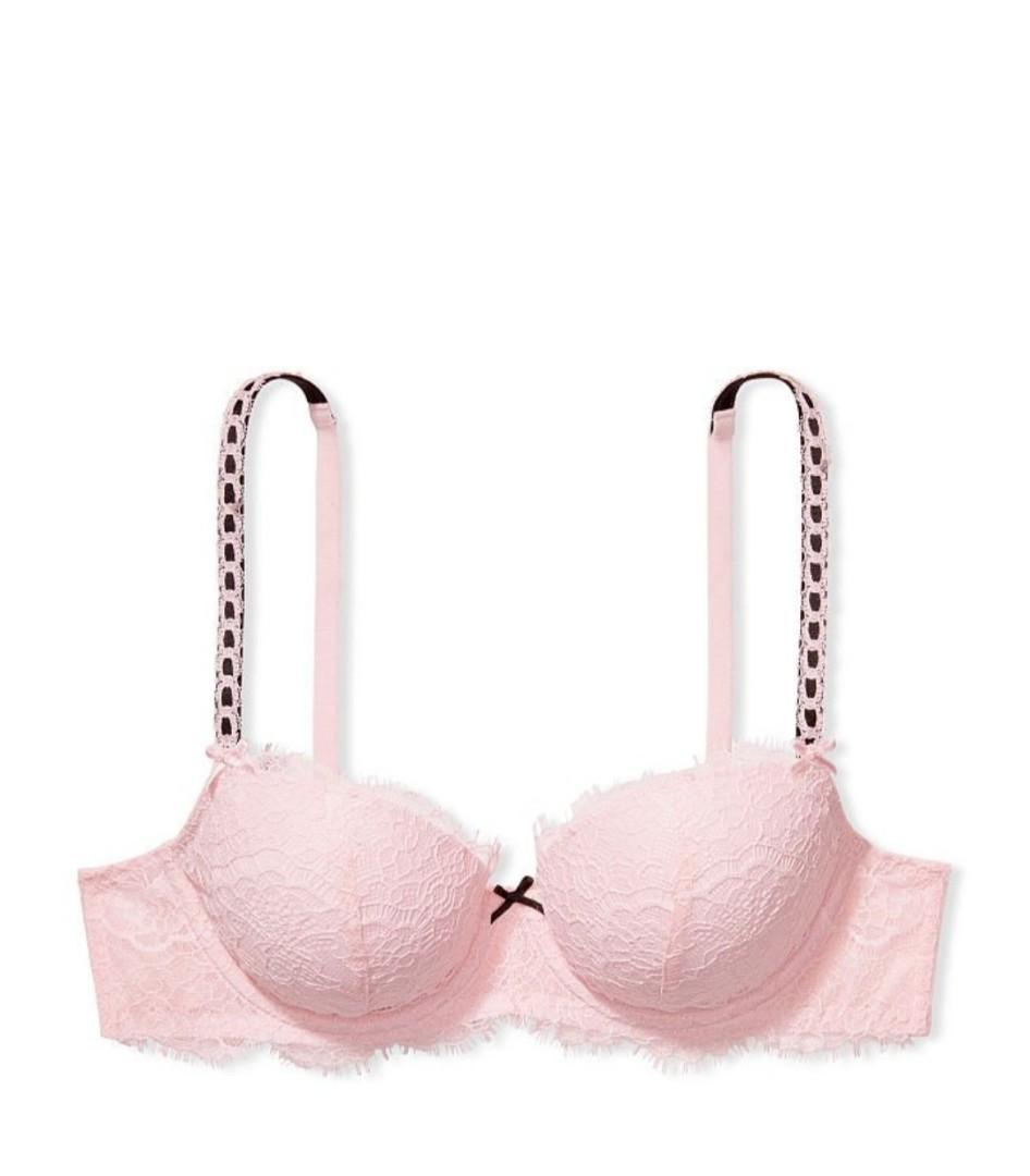 Victoria's Secret Pink Wear Everywhere Lightly Lined Demi Bra - 34D - Buff