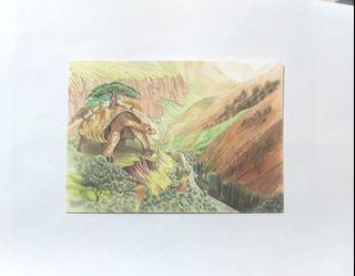 神獸峽谷－手繪.明信片.小卡