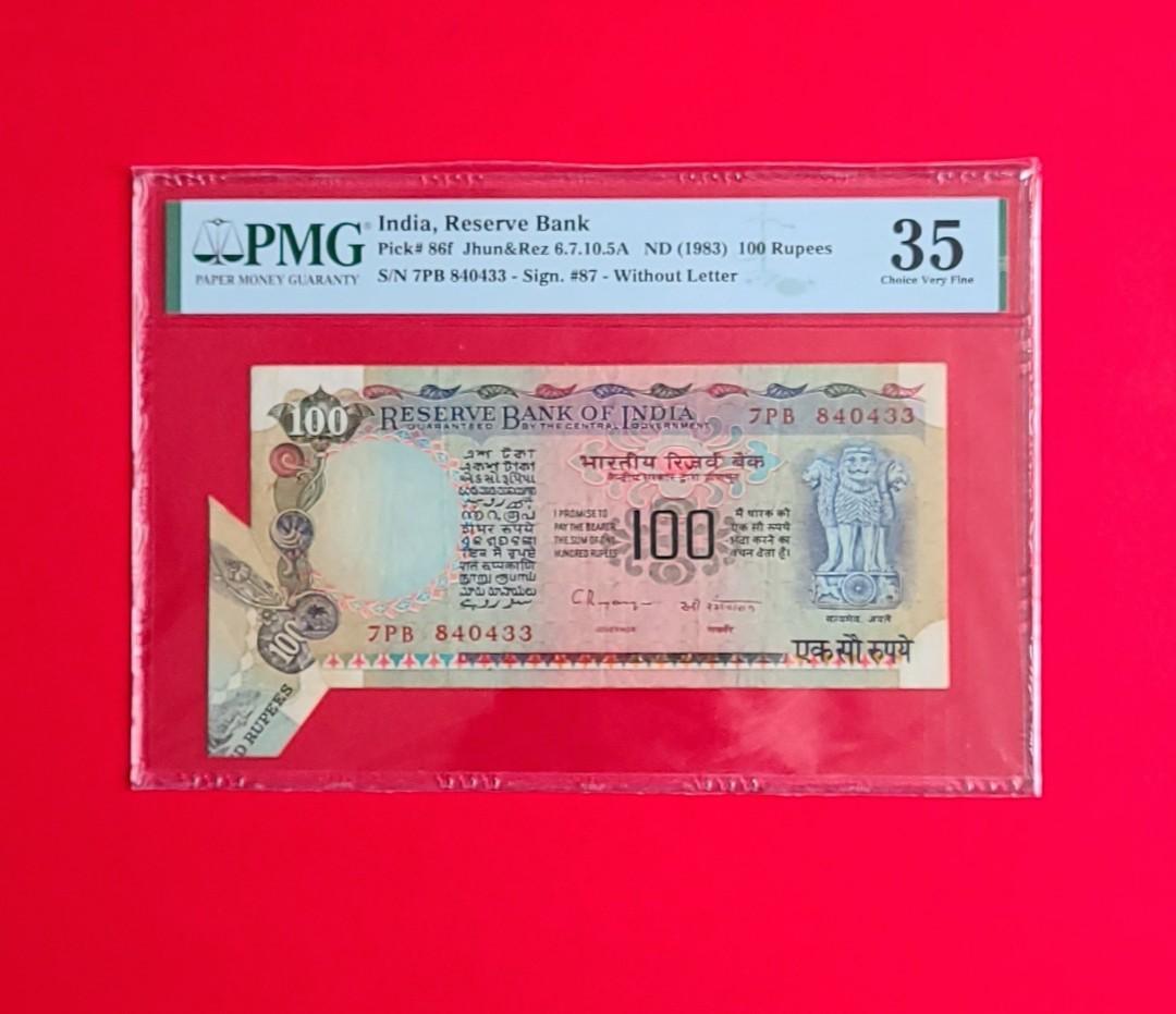大错误舊版100 印度卢比., 興趣及遊戲, 收藏品及紀念品, 錢幣- Carousell