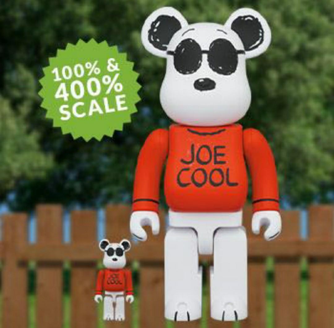 全新🔥旺角店現貨🔥Medicom Joe Cool Snoopy Bearbrick 100% + 400