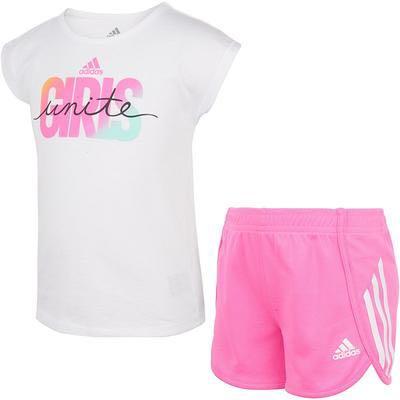 pink 2 piece short set