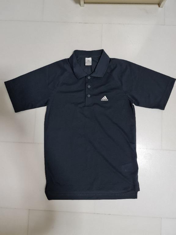 Adidas Men s Polo T shirt Grey in Color Size 42