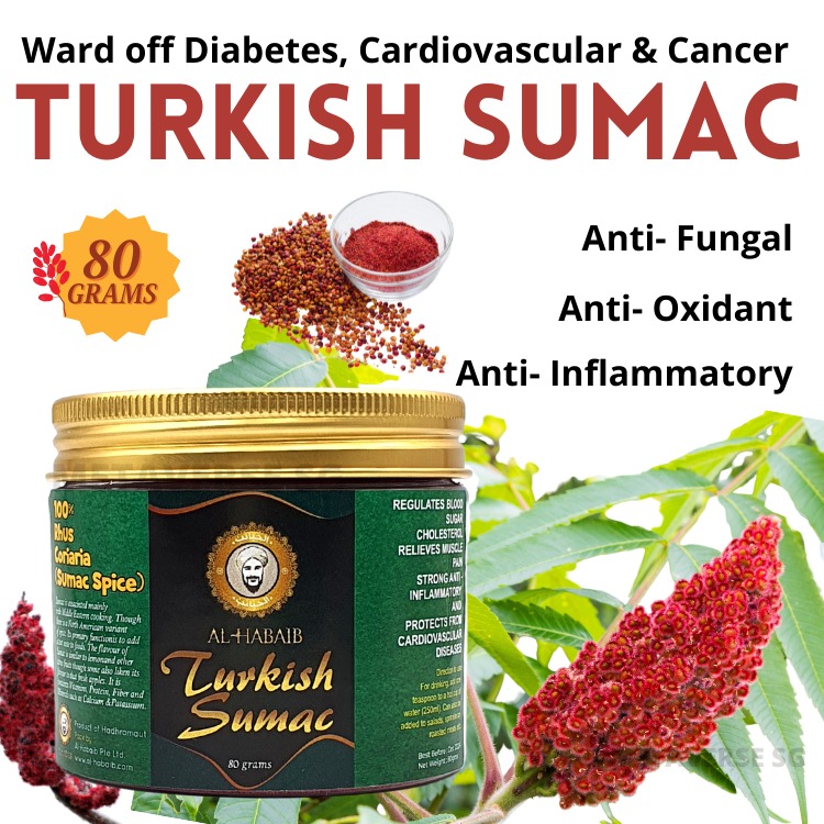 AlHabaib Turkish Sumac AntiOxidants Anti Inflammatory 80grams, Health