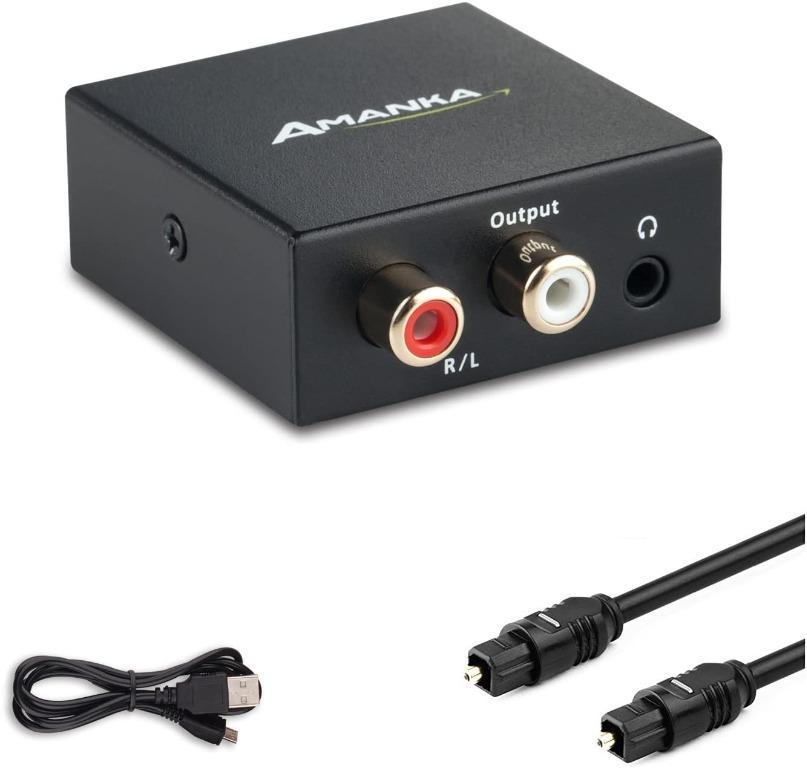 Adaptador Extensor De Audio Optico Digital Toslink 2-pack 