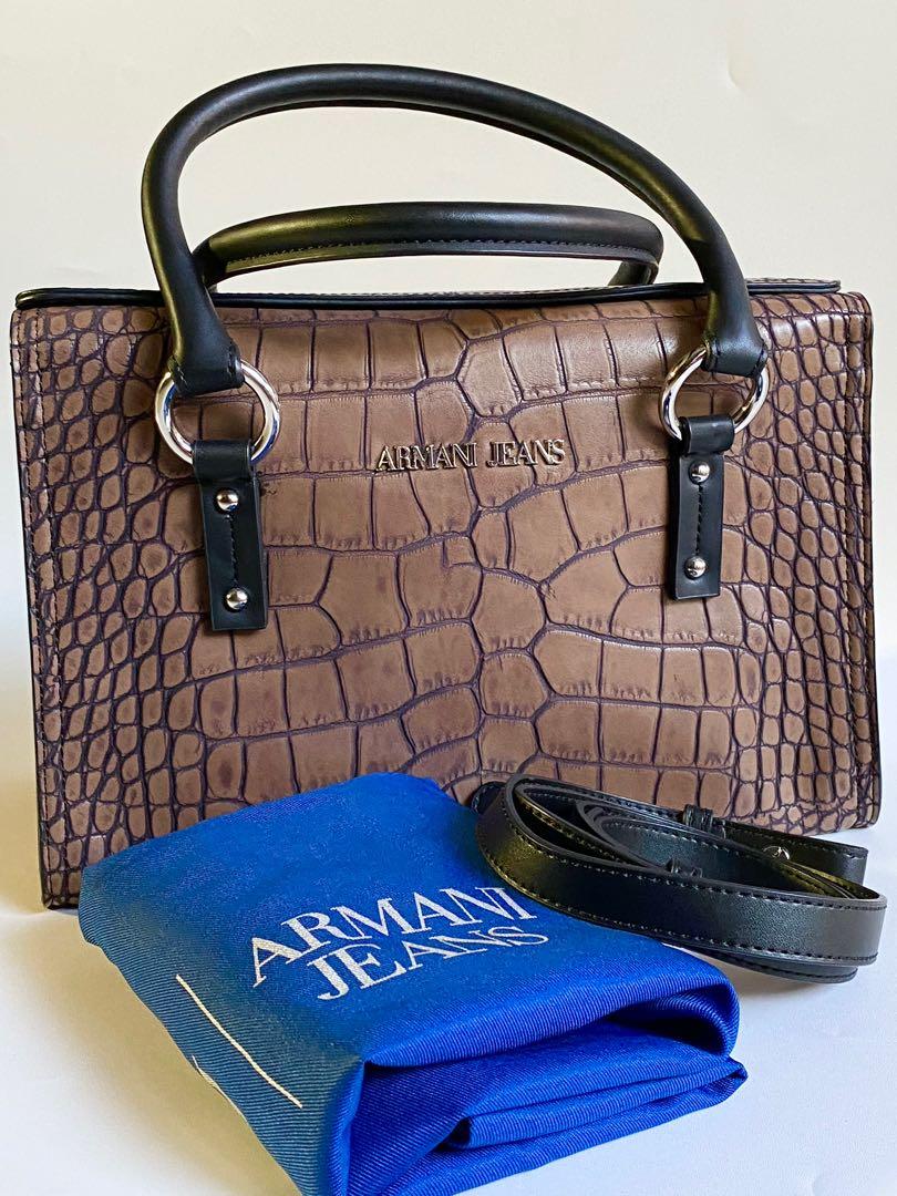 Armani Jeans Bauletto Crocs, Barang Mewah, Tas \u0026 Dompet di Carousell