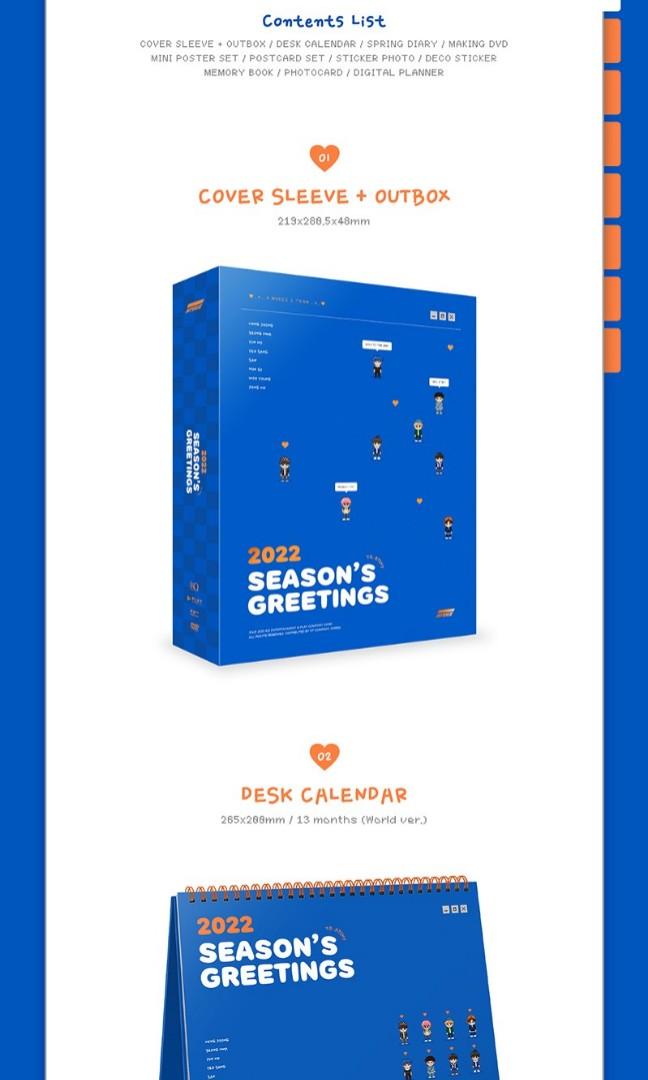 ATEEZ 2022 SEASON'S GREETINGS SG, Hobbies & Toys, Memorabilia