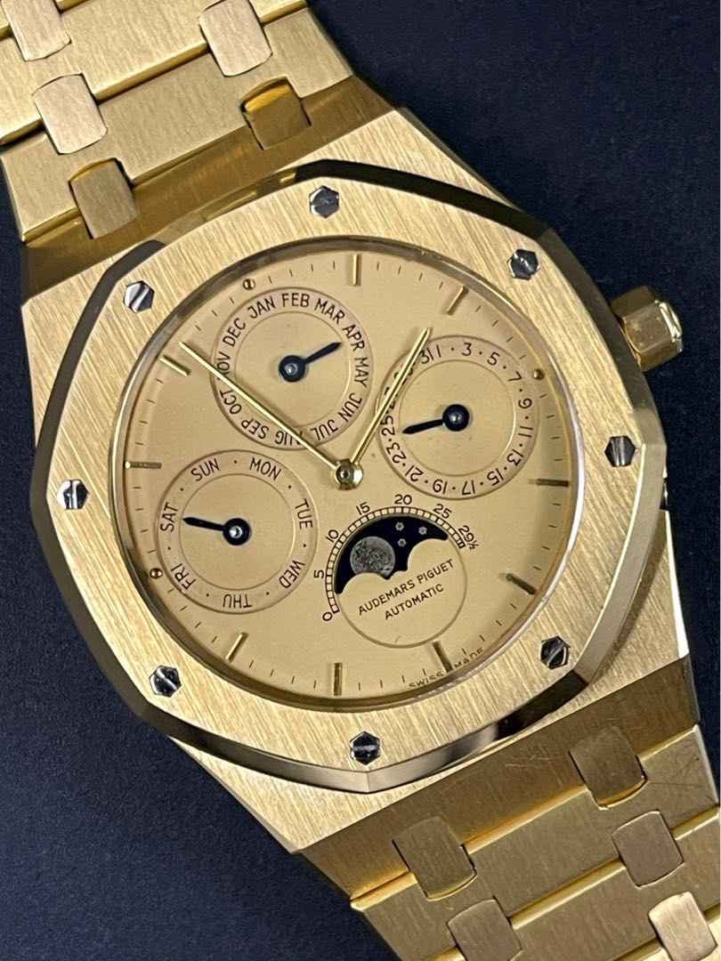 Audemars Piguet Royal Oak Perpetual Calendar Yellow Gold Ref. 25654Ba  Archive Paper, Luxury, Watches On Carousell