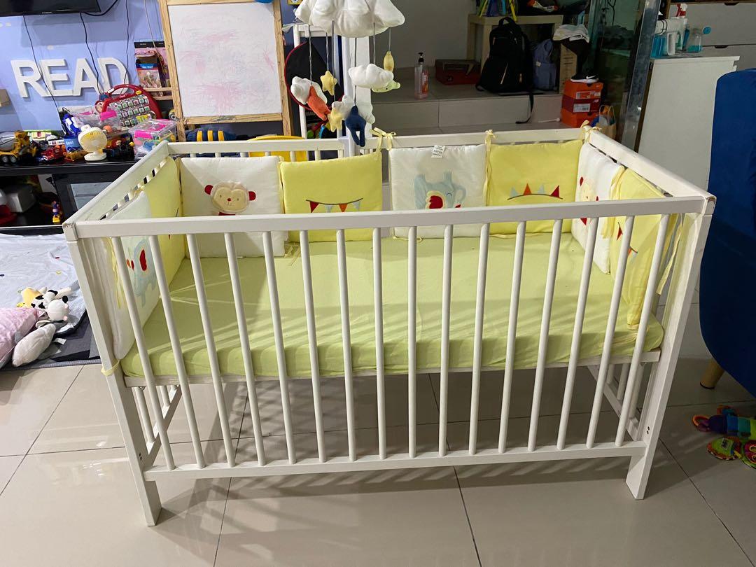 Baby Cots Ikea Crib with Mattress and Bumper