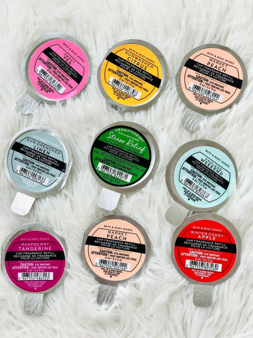 Bath & body works car refill fragrance, Beauty & Personal Care