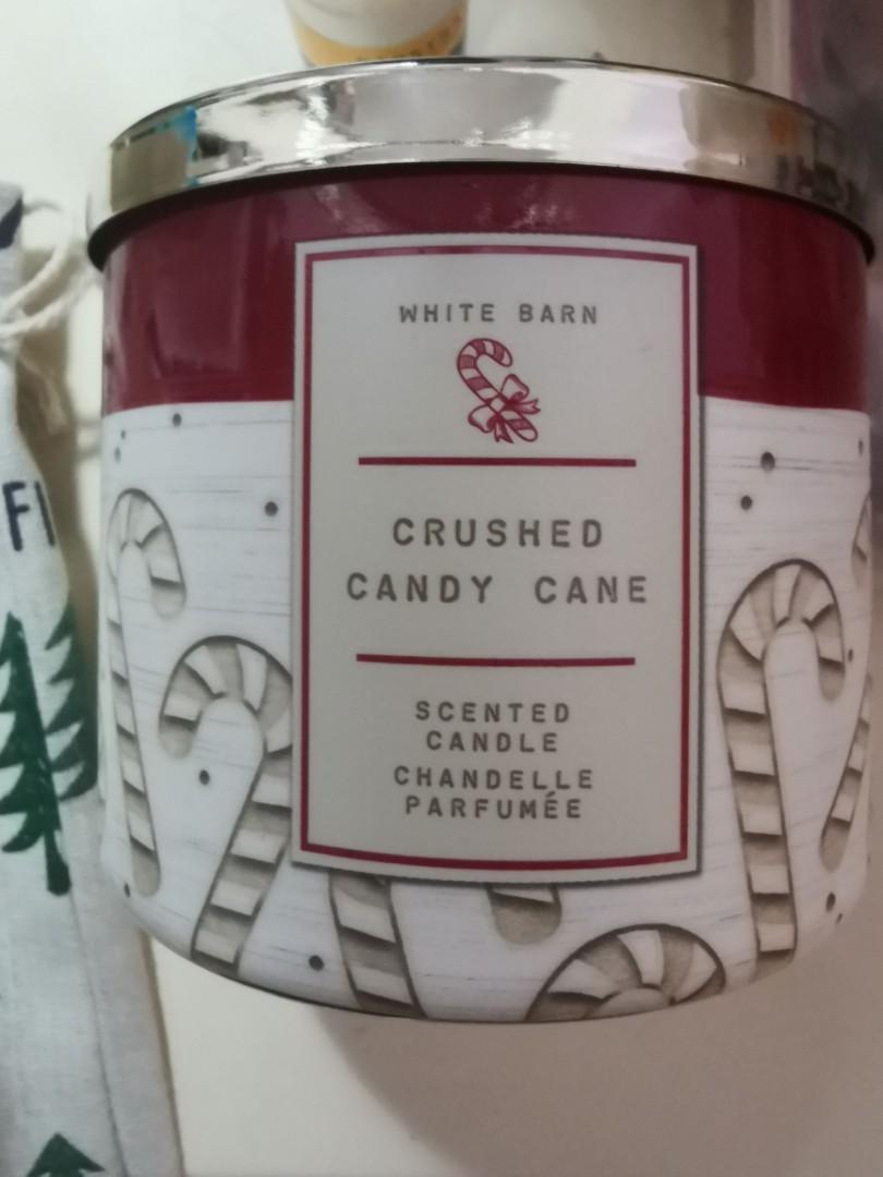 Bath And Body Works Crushed Candy Cane Candle All Must Go Prices Furniture Home Living Home Fragrance On Carousell