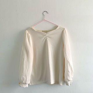 Beige/Cream Puff Blouse