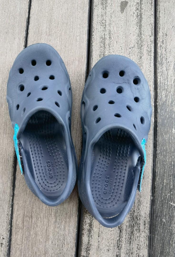 Blue Kids Crocs size C12 Babies Kids Babies Kids Fashion on Carousell