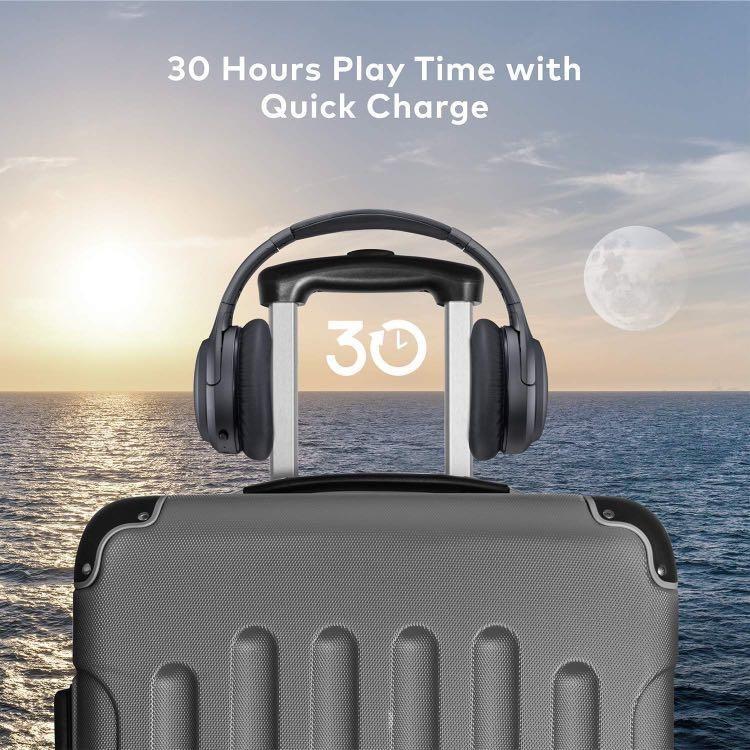 Boltune Active Noise Cancelling Bluetooth 5.0 over Ear Wireless Headphones  with Mic Deep Bass, Comfortable Protein Earpads 30H Playtime for Travel  Work TV PC Cellphone : : Electronics