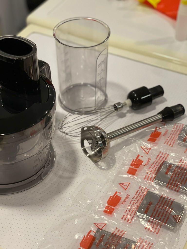 Bosch Hand blender ErgoMixx 750 W Black ( MSM67190GB) Condition 9/10, TV & Home Appliances