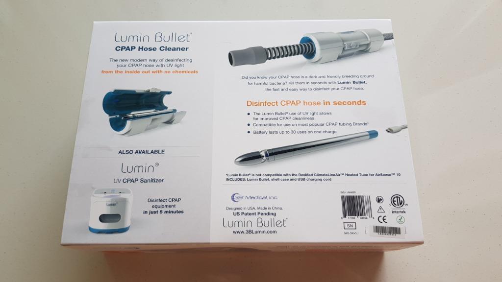 Brand New Lumin Bullet for CPAP UV Hose Cleaning, Health & Nutrition