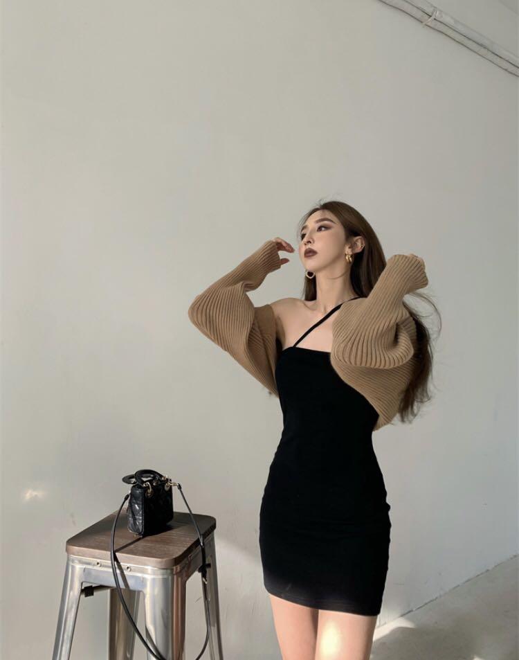 Brown Cardigan, Women's Fashion, Tops 
