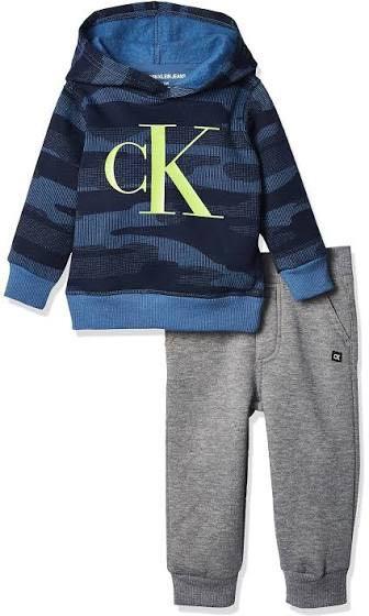 Calvin Klein Fleece Hoodie & Joggers Two-Piece Set